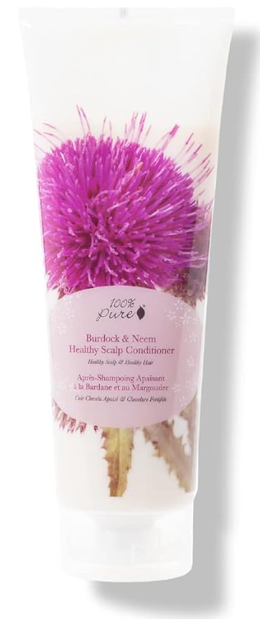 100% PURE Burdock and Neem Healthy Scalp Purifying Conditioner, 8 fl oz