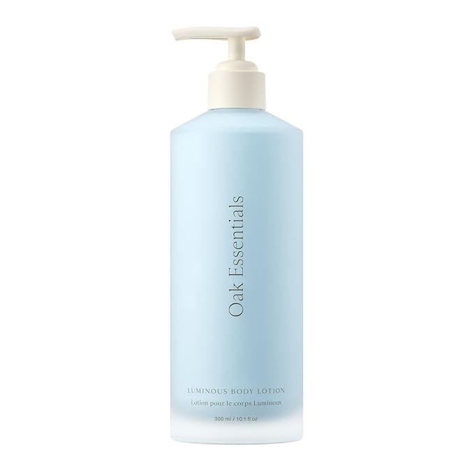 Oak Essentials Luminous Body Lotion, Lightweight Moisturizer, 10.1 fl oz