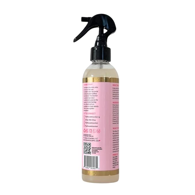 The Mane Attraction Hair Growth Moisture Mist for All Hair Types, 8 Fl Oz