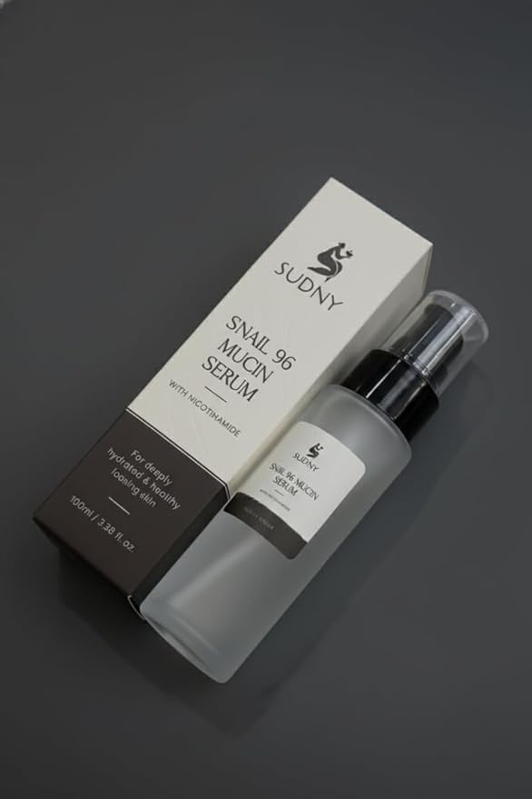 SUDNY Snail Mucin 96% Repairing Essence with Niacinamide, Aloe Vera & Glycerin - Snail Mucin Serum to Hydrate & Repair Dull Skin & Fine Lines- Gentle Skincare Serums with Snail Serum for Everyday Care