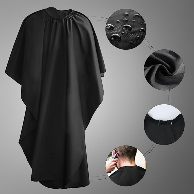 MHYGJQA Professional Barber Cape Barber Cape for Men/Women Hair Cape with Adjustable Neckline Salon Cape for Hair Cutting Tools Barber Supplies Accessories