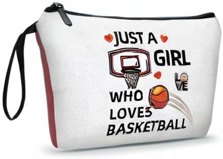 ARIOSEY Basketball Gifts for Girls, Zipper MakeUp Cosmetic Bag
