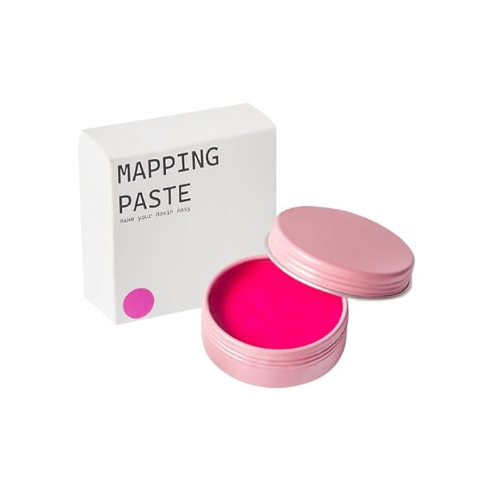 XSHM 20g Pink Mapping Paste for Brow Mapping - Professional Microblading Supplies for Eyebrow Design, Permanent Makeup, Tattooing & Henna - Smooth Contour Paste for Sharp Lines & Symmetrical Brows