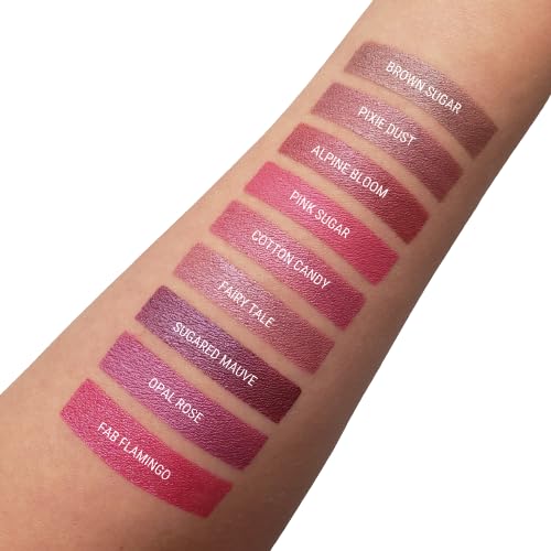 Aromi Berry Fuchsia Metallic Liquid Lipstick, Opal Rose