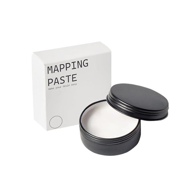 XSHM 20g White Mapping Paste for Brow Mapping - Professional Microblading Supplies for Eyebrow Design, Permanent Makeup, Tattooing & Henna - Smooth Contour Paste for Sharp Lines & Symmetrical Brows