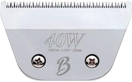 Bucchelli Detachable A Series Wide 40 Blade Dog Grooming Clipper Blades Cuts Length 1/100" 0.25mm Japanese High Carbon Steel Dog Grooming Clipper Replacement Blade | Compatible A5 Series(B40W)