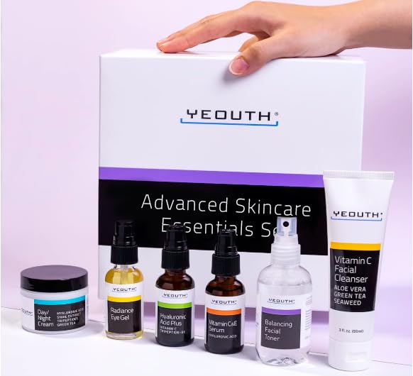 YEOUTH Skin Care Set 6-Piece Full Size for Radiant-Looking Skin