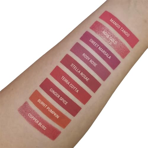 Aromi Matte Liquid Lipstick | Dusty Rose, Medium Pink Lip Color for Women (Rosy Rose)