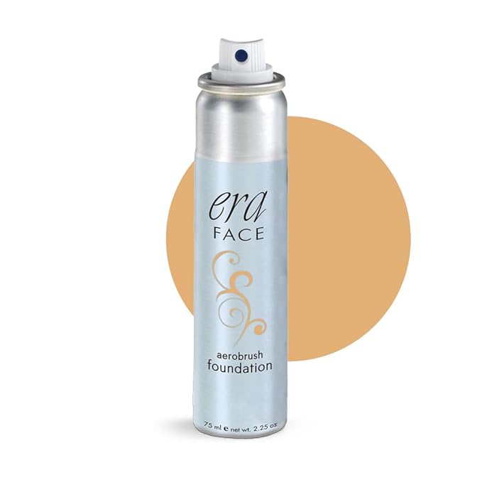 Era Beauty Face Spray Makeup (R6 Ginger, 2.25 oz) - Airbrush Foundation, Everyday, Buildable, Professional Spray on Cosmetics