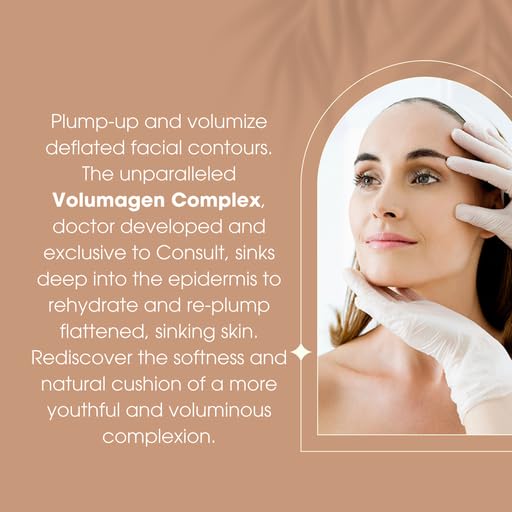 Consult Beaute Volumagen Tinted Facial Moisturizer, Cream Finish, Dark 1oz