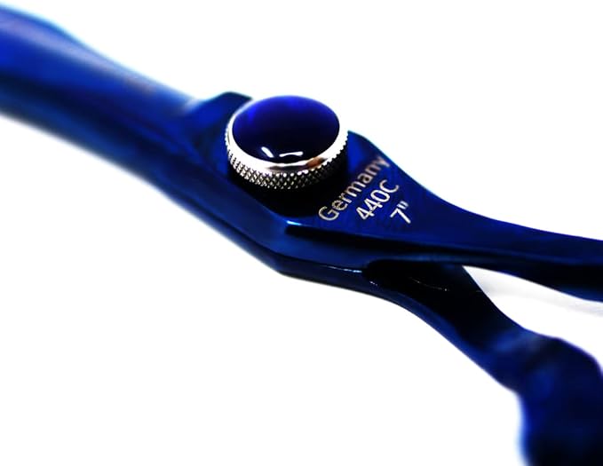 XPERSIS PRO Blue Dragon Hair Cutting Sharp Barber Scissors 7" Light weight German Made Steel With Finger Rest