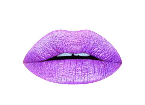 Aromi Bright Purple Lilac Metallic Liquid Lipstick (Purple Unicorn)