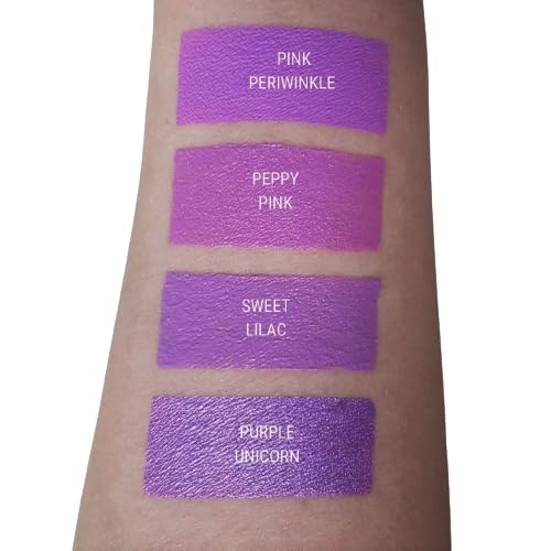 Aromi Bright Purple Lilac Metallic Liquid Lipstick (Purple Unicorn)