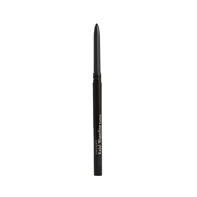 VASANTI Kajal Waterline Eyeliner (Intense Black) | Long-Lasting, Blendable Waterline Eye Liner | Smudge-Proof and Water-Resistant Eyeliner Pencil for Sensitive Eyes | Ophthalmologist Approved & Tested