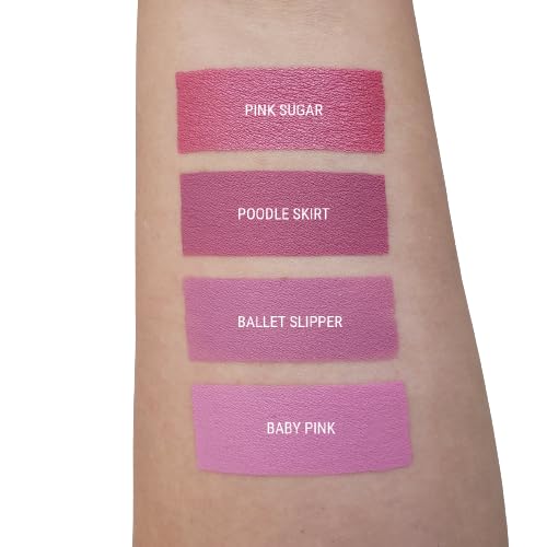 Aromi Poodle Skirt Matte Liquid Lipstick, Medium, Bubblegum Pink Shade