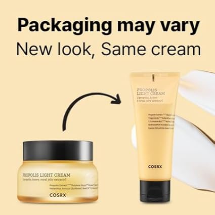 COSRX 64% Propolis Honey Lightweight Cream, Instant Golden Glow,2.19 fl.oz