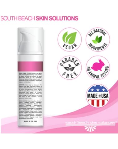 South Beach Skin Solutions Instant Face Tightening & Wrinkle Smoother – Visible Lifting Effect in Minutes with Insta-Lift™ + Insta-Brite™ Technology – Firms, Smooths & Brightens Skin (Airless Pump)