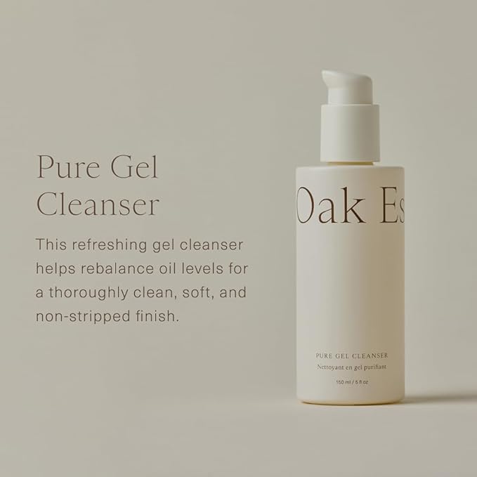 Oak Essentials Pure Gel Cleanser, Clarifying Face Wash, 5 fl oz