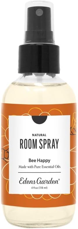 Edens Garden Bee Happy Room Spray, All Natural & Made with Essential Oils (Great Home Air Freshener - Try Using On Pillows & Linens for Sleep), 4 oz