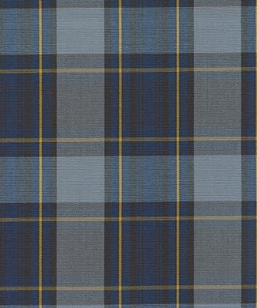 ClassExceed School Uniform Plaid, Plaid Scrunchie, Back to school, handmade school uniform hair accessories (Navy Gold gray Plaid57)