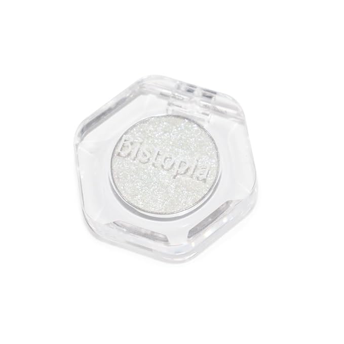 Bistopia Holographic Glitter Single Eyeshadow, Pearlescent Shimmer Metallic Cream Powder Eye Makeup, Blendable Long Lasting Waterproof, Multi-Use Face Highlighter, 2g. (Intruder)