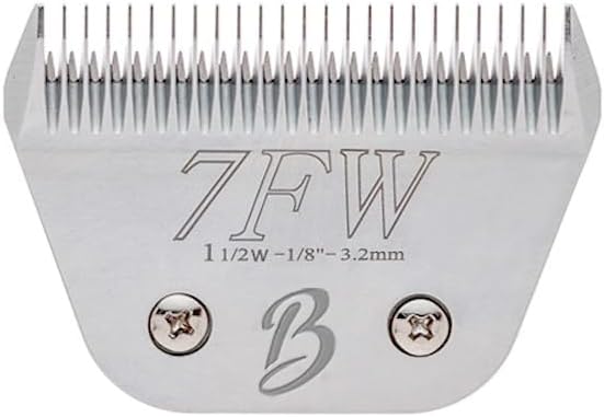 Bucchelli Detachable A Series Wide 7fw Blades for Dog Grooming Full Tooth Cuts Length 1/8" - 3.2mm Japanese Carbon Steel 7fw Dog Grooming Blade Supplies| 7fw Dog Clipper (Compatible A5 Series(B7FW)