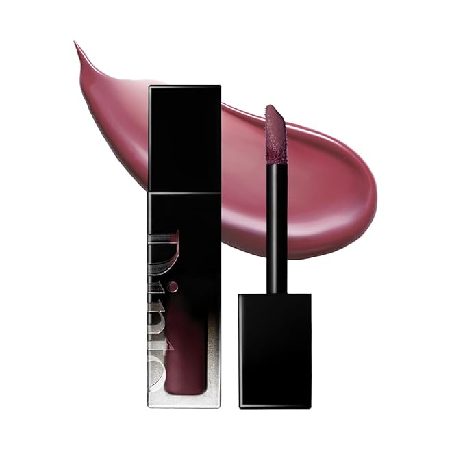 DINTO Blur-Glowy Mini Lip Tint (258 Deo Volente) – Dewy Finish Glowy Korean Lip Tint, Long Lasting All Day Stain, Muted Deep Berry Red, Vegan & Cruelty-Free, 0.04 fl oz