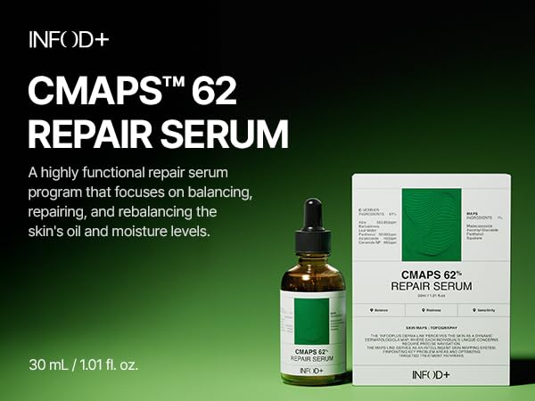 INFODPLUS Advanced Repair Serum Aloe Vera Adenosine Facial Serum, Soothing, Calming, Redness Relief, Barrier Care, Deep Hydration, Glowy Firming for Sensitive Dry Skin, Korean skincare 1.01 fl oz