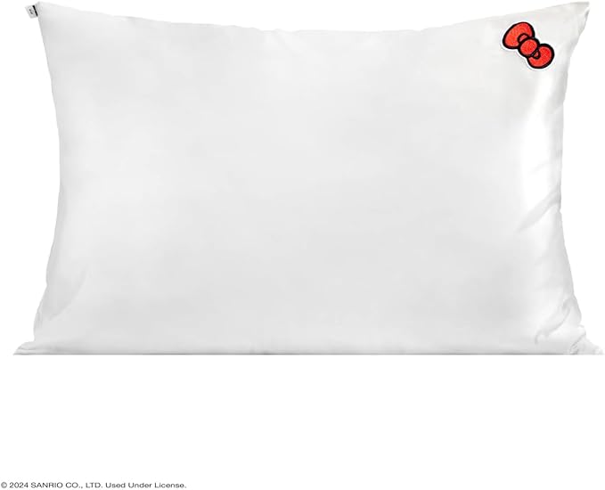 Kitsch x Hello Kitty Satin Pillowcase - Size 19x26, Ivory