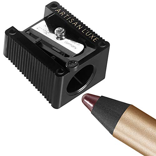 Artisan L'uxe Beauty Velvet Jumbo Eyeliner Tempt (Deep Plum) with Free Sharpener | Blendable Makeup for Smokey Eyes - Waterproof Smudge Proof Pencil Eyeliner, Built-in Smudger & Long Lasting