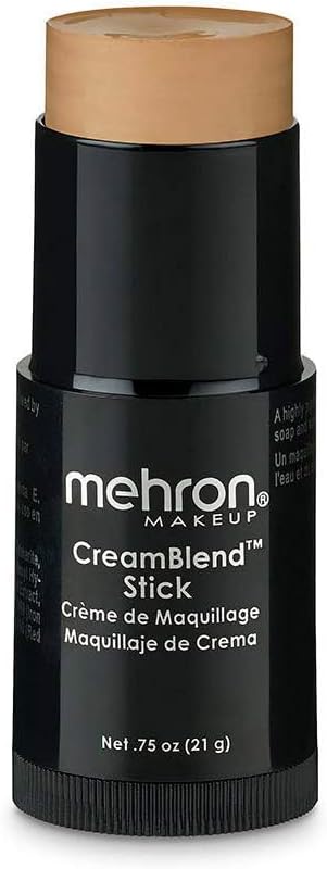 Mehron Makeup CreamBlend Stick - MEDIUM 0, Cream Foundation