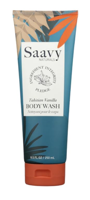 Saavy Naturals Moisturizing Body Wash for Sensitive Skin– Plant-Based & Pure with Coconut Oil, Shea Butter & Aloe Vera – Paraben-Free, Cruelty-Free – Bulgarian Rose – 8.5 fl oz
