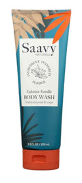 Saavy Naturals Moisturizing Body Wash for Sensitive Skin – Plant-Based & Pure with Coconut Oil, Shea Butter & Aloe Vera – Paraben-Free, Cruelty-Free – Tahitian Vanilla – 8.5 fl oz, 1 pack