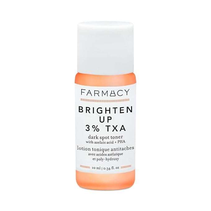 Farmacy 3% TXA Brightening Toner for Face - Dark Spot Corrector with Azelaic Acid, Tranexamic Acid + 5% PHA - Helps Even Texture + Tone, Fade Dark Spots + Exfoliate - Glow-Enhancing Skin Care (120ml)