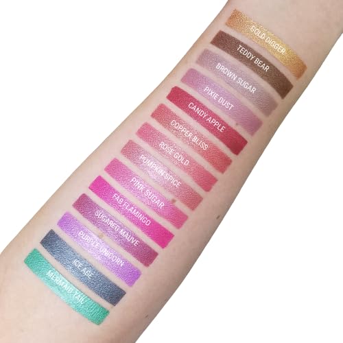 Aromi Pixie Dust Metallic Liquid Lipstick | Dusty Rose Shade