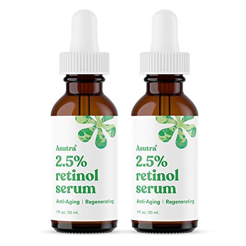 ASUTRA 2 Pack 2.5% Retinol Serum, 1 fl oz (Pack of 2) (1 Fl Oz)