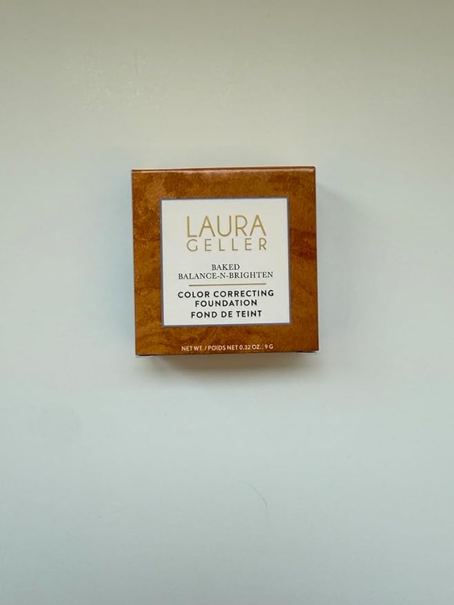 LAURA GELLER NEW YORK Baked Double Take Powder Foundation – Longwear Buildable Medium to Full Coverage – Matte Finish – Non-Caking Formula – Handmade in Italy – Mature & Sensitive Skin – Tan