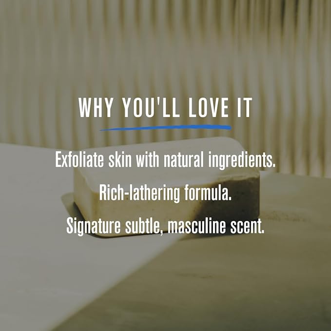 Baxter of California Exfoliating Body Bar Soap, 7 oz