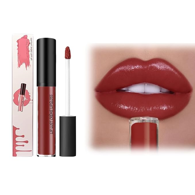 Wegodal 12 Color Cream Lip Gloss, 2025 New Cream Texture Lipstick Non-Stick Lip Gloss, Long Lasting Lipstick Hydrating Lip Tint Natural Non-Fading Liquid Lip Stick for Women (#09, One Size)