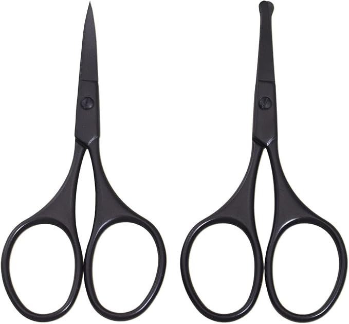 Motanar Multicolor Professional Grooming Scissors for Facial Hair Removal