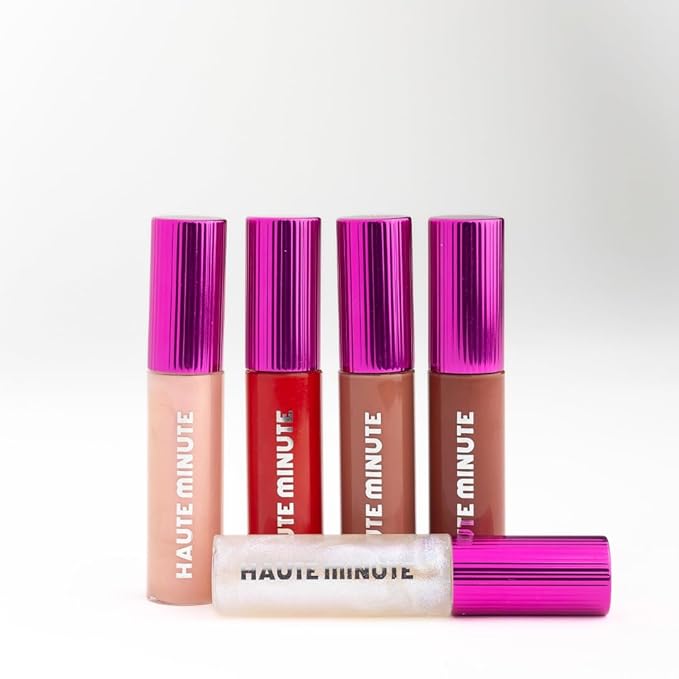 Haute Minute Makeup Mini Clutch Couture Lip Shine Gloss, Non-Sticky Lip Gloss, Vegan & Cruelty-free, High Shine Finish & Moisturizing - Unicorn Vibes