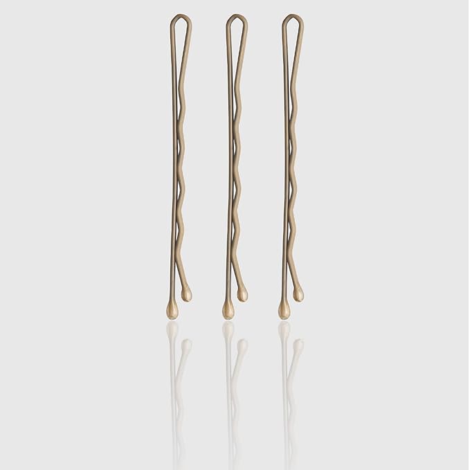 Fromm Style Artistry 2" Crimped Bobby Pins, Matte Blonde, 600 Hair Pins, Secure Hold, Suitable for All Hair Types and Lengths, Hair Accessories for Women