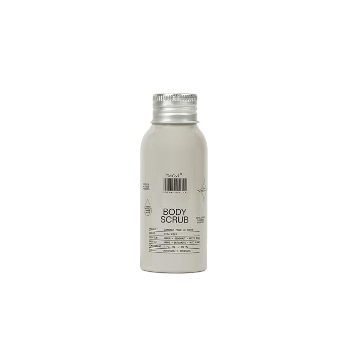 DedCool Body Scrub | Xtra Milk | Rice Powder, Kakadu Plum & Coconut Oil | Gentle Exfoliating Formula | Mini | 2 oz