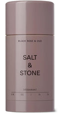 Salt & Stone Aluminum-Free Deodorant, Women & Men Black Rose & Oud 2.6 oz