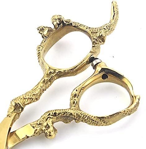 6/7 inch salon scissors salon hairdresser hair cutting hairstyle(Gold)