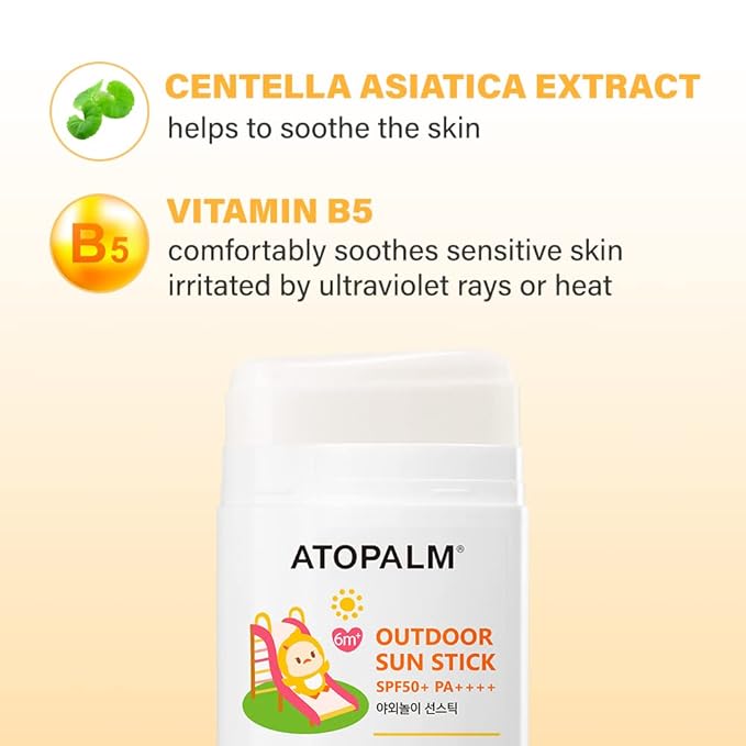 ATOPALM Outdoor Sun Stick SPF50+ PA++++, 0.74 oz (21g)