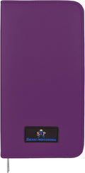 Shears Professional Leather 5 Scissor & Shear Storage Case for Hairstylist - Hairdresser -Scissor Holder Perfect for home-saloon use (Purple)