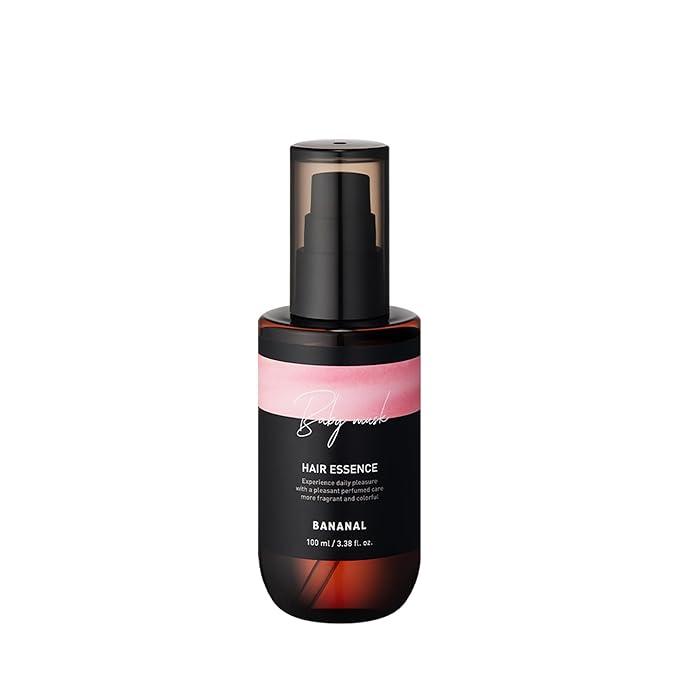 BANANAL 2-in-1 Hair Serum & Perfume Oil - Korean Hair Care, Moroccan Argan Oil & 12 Amino Acids for Dry Damaged Hair, Anti-Frizz Glass Hair Shine, Paraben-Free, Baby Powdery Musk, 3.38 fl oz