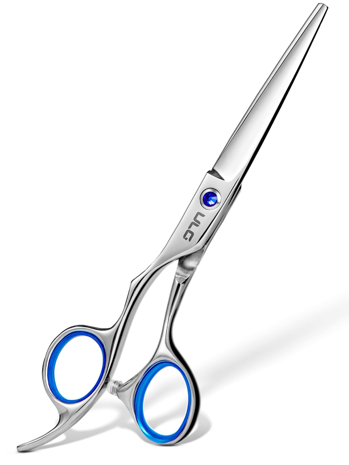 Hair Cutting Scissors, ULG Hair Shears 6.5 inch Hairdressing Hair Scissor, Salon Razor Edge Hair Cutting Shears, Japanese Stainless Steel Haircut Scissors with Detachable Finger Gold