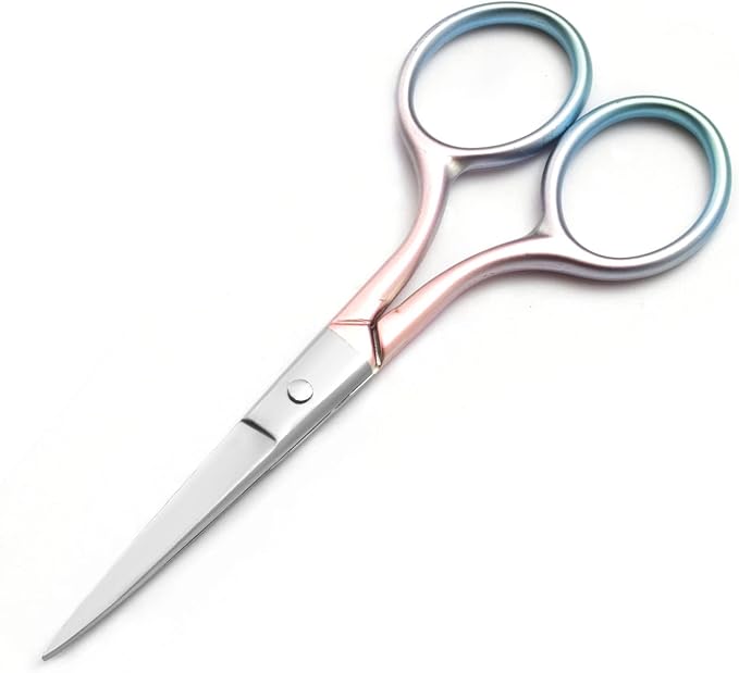 Motanar Multicolor Professional Grooming Scissors for Facial Hair Removal